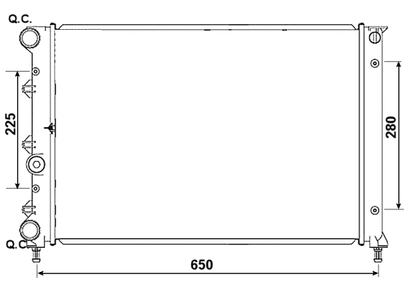 dzesēšanas šķidruma radiators 58305