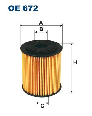 Eļļas filtrs OE672/3