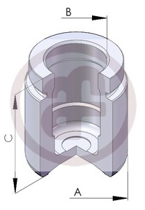 Bremžu suporta virzulis D025125