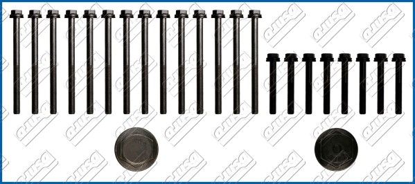 Cilindru galvas skrūvju komplekts