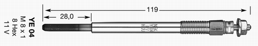 kvēlsvece NGK/1684  DP40