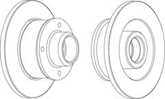 Bremžu disks DDF137