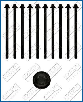 Cilindru galvas skrūvju komplekts