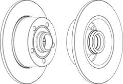 bremžu disks DDF830    100.1229.20