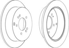 bremžu disks DDF1493