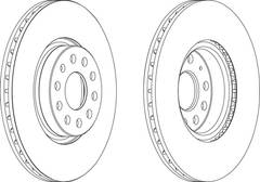 bremžu disks DDF1305