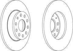 Bremžu disks DDF1895