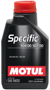 eļļa Motul SPECIFIC 504.00-507.00 5L 5W30 Motoreļļa sint.VAG