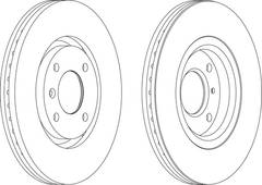 Bremžu disks DDF1152