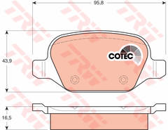 bremžu kluči GDB1396