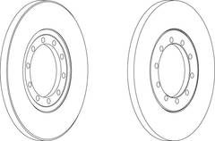 bremžu disks DDF1537