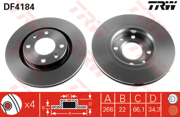 Br.disks DF4184 DF29555 DDF1140