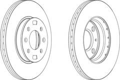 Bremžu disks DDF1603