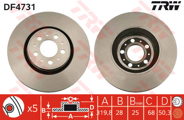 bremžu disks DF4731