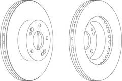 Bremžu disks DDF1630