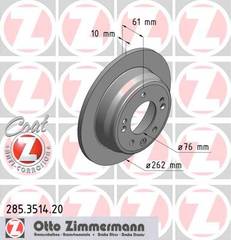 bremžu diski 285.3514.20