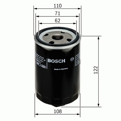 Eļļas filtrs Bosch 0451203223 WL7125