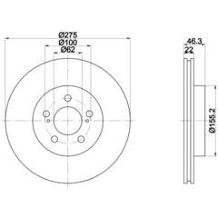 bremžu disks 92163800