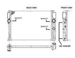 Radiators MB W211  NRF 53422