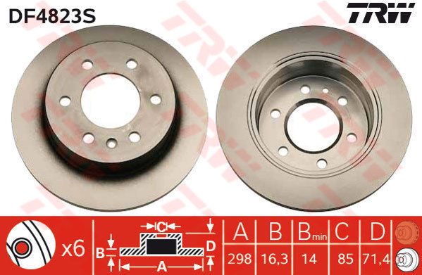 Bremžu disks DF4823S