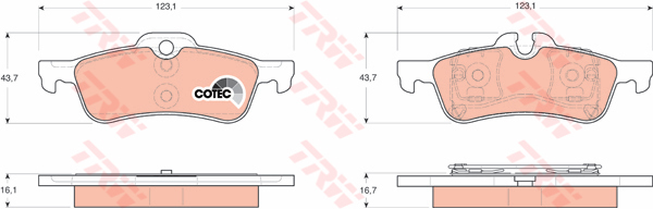 Bremžu kluči GDB1561
