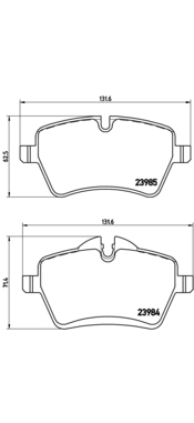Bremžu uzliku kompl., Disku bremzes