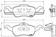 Bremžu uzliku kompl., Disku bremzes