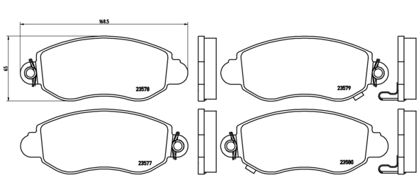 Bremžu uzliku kompl., Disku bremzes