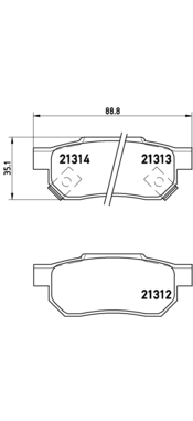 Bremžu uzliku kompl., Disku bremzes