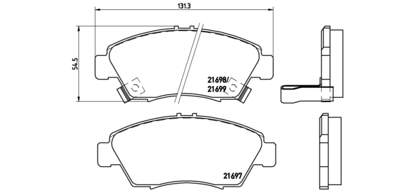Bremžu uzliku kompl., Disku bremzes