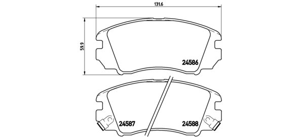 Bremžu uzliku kompl., Disku bremzes
