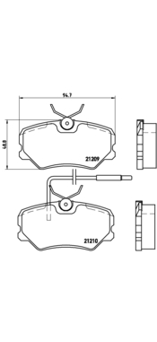 Bremžu uzliku kompl., Disku bremzes