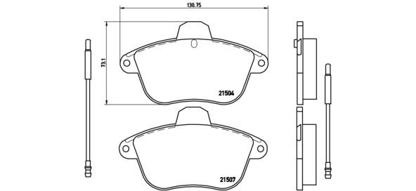 Bremžu uzliku kompl., Disku bremzes