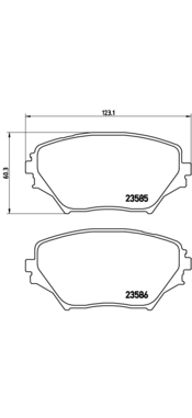 Bremžu uzliku kompl., Disku bremzes