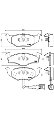 Bremžu uzliku kompl., Disku bremzes