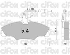 Bremžu uzliku kompl., Disku bremzes