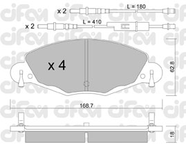 Bremžu uzliku kompl., Disku bremzes