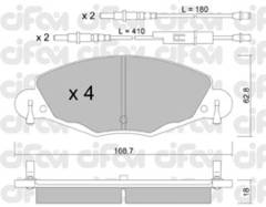 Bremžu uzliku kompl., Disku bremzes