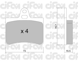 Bremžu uzliku kompl., Disku bremzes
