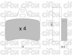 Bremžu uzliku kompl., Disku bremzes
