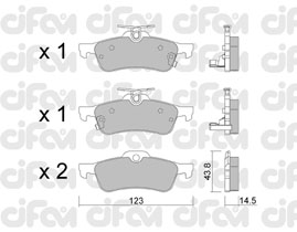 Bremžu uzliku kompl., Disku bremzes