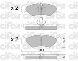 Bremžu uzliku kompl., Disku bremzes