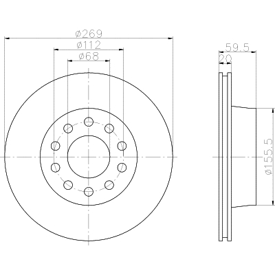 Bremžu disks 92068400  982000684001
