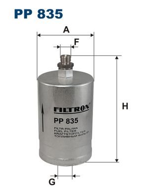 degvielas filtrs PP835