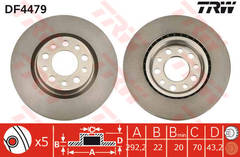 Bremžu disks DF4479