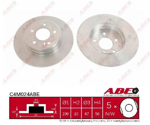 Bremžu disks C4M024ABE   400.3600.20