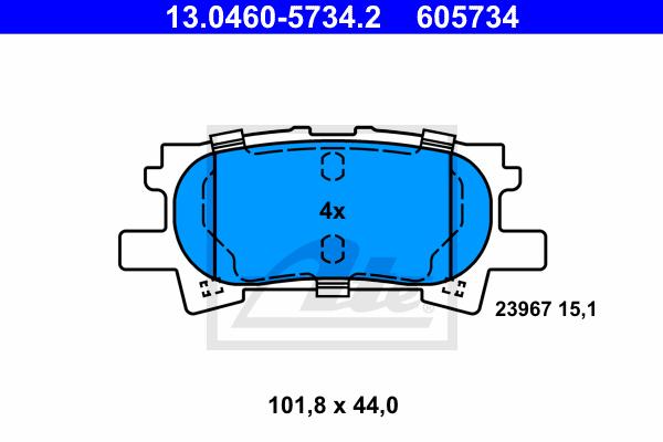 bremžu kluči 13.0460-5734.2