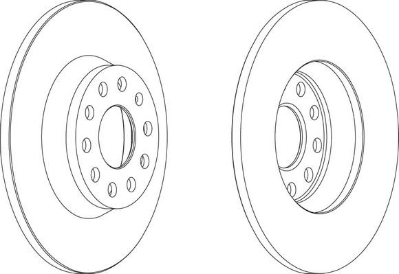 bremžu disks DDF1306