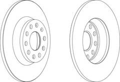 bremžu disks DDF1306