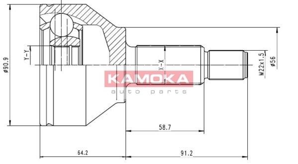 Šarnīru komplekts, Piedziņas vārpsta